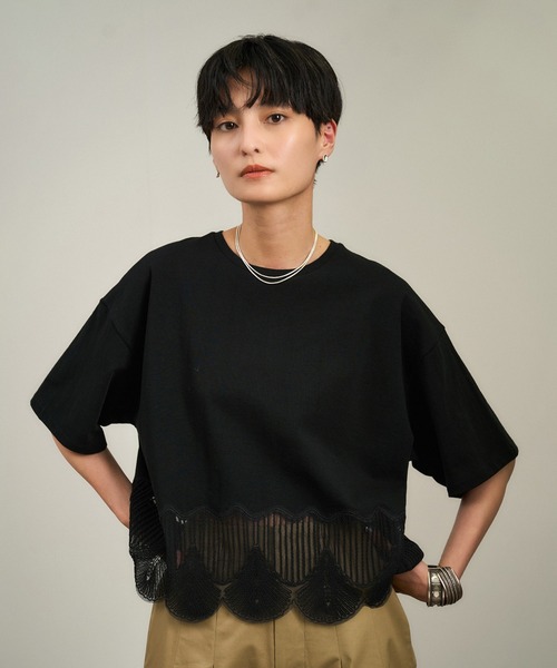 シェルスカラップTシャツ 2（Tシャツ/カットソー）｜SALON adam