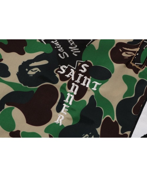 adidas×BAPE 迷彩パンツ adidas アディダス×A BATHING APE パンツ 黒×グリーン 一部