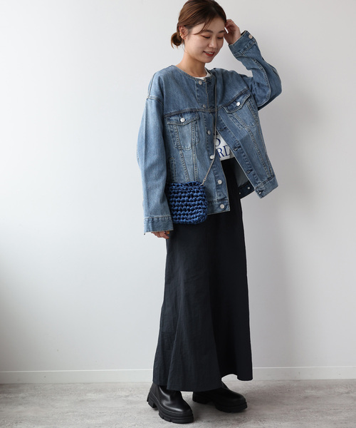 【美品】JOURNAL STANDARD relume / デニムジャケット セール】デニムジップブルゾン（デニムジャケット）｜JOURNAL
