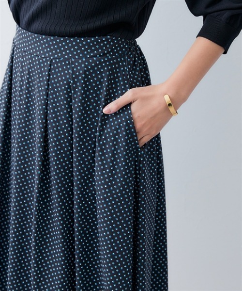 7days Life Styling（セブンデイズライフスタイリング）の「カットソー素材フレアスカート（裏地付）<大きいサイズ有>（スカート・レディース・ブラック/ブラック系2/ベージュ系1/ブラック系1・S/M/L/LL/3L）」の9枚目の写真