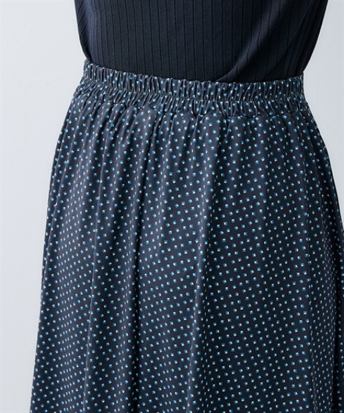 7days Life Styling（セブンデイズライフスタイリング）の「カットソー素材フレアスカート（裏地付）<大きいサイズ有>（スカート・レディース・ブラック/ブラック系2/ベージュ系1/ブラック系1・S/M/L/LL/3L）」の8枚目の写真