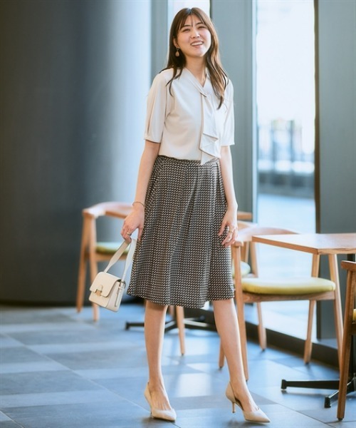 7days Life Styling（セブンデイズライフスタイリング）の「カットソー素材フレアスカート（裏地付）<大きいサイズ有>（スカート・レディース・ブラック/ブラック系2/ベージュ系1/ブラック系1・S/M/L/LL/3L）」の15枚目の写真