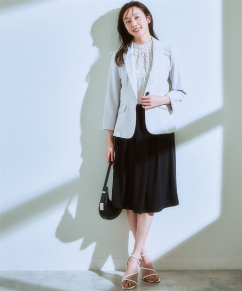 7days Life Styling（セブンデイズライフスタイリング）の「カットソー素材フレアスカート（裏地付）<大きいサイズ有>（スカート・レディース・ブラック/ブラック系2/ベージュ系1/ブラック系1・S/M/L/LL/3L）」の20枚目の写真