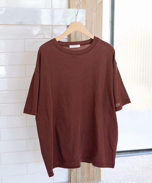 新品タグ付き✨TRAVALMANUEL 天竺Tシャツ プルオーバー 2枚セット セール】限定展開 シアー 天竺 半袖 プルオーバー（Tシャツ