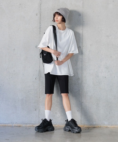 PAGEBOY(ページボーイ)の「ステッチルーズT/WEB限定Sサイズ&カラーあり(Tシャツ/カットソー・レディース・チャコールグレー/オレンジ系その他/ブラック/ブルー系その他/ホワイト/ホワイト系その他・FREE/SMALL)」の8枚目の写真