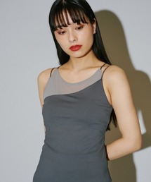 terrace（テラス）の「カップ付きスムースインナーキャミソール　(カップ取り外し可能)（キャミソール）」