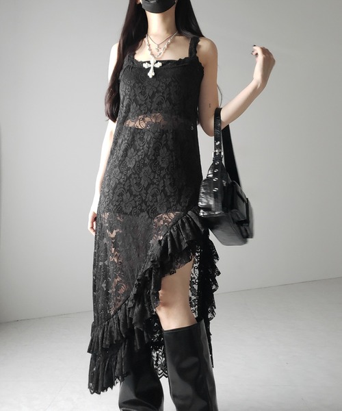ワンピース amiur arrange lace cami ops Amiur（エミレ）の「arrange lace cami ops（ワンピース）」 - WEAR
