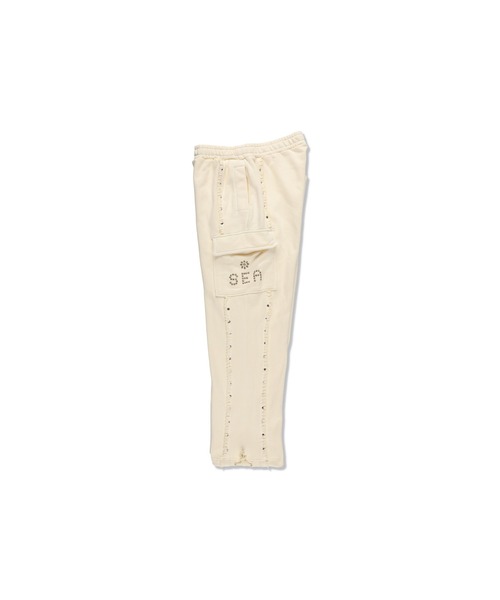 WIND AND SEA（ウィンダンシー）の「Sulfer Acid Baggy Cargo Pant（スウェットパンツ・メンズ・アイボリー/ブラック/チャコール・XL/S/M/L）」の6枚目の写真
