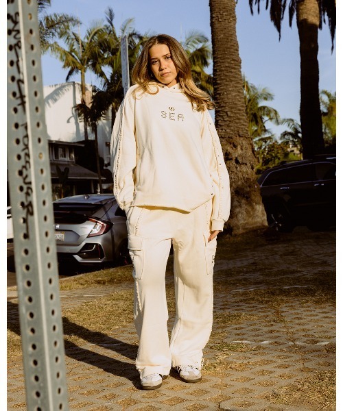 WIND AND SEA（ウィンダンシー）の「Sulfer Acid Baggy Cargo Pant（スウェットパンツ・メンズ・アイボリー/ブラック/チャコール・XL/S/M/L）」の21枚目の写真
