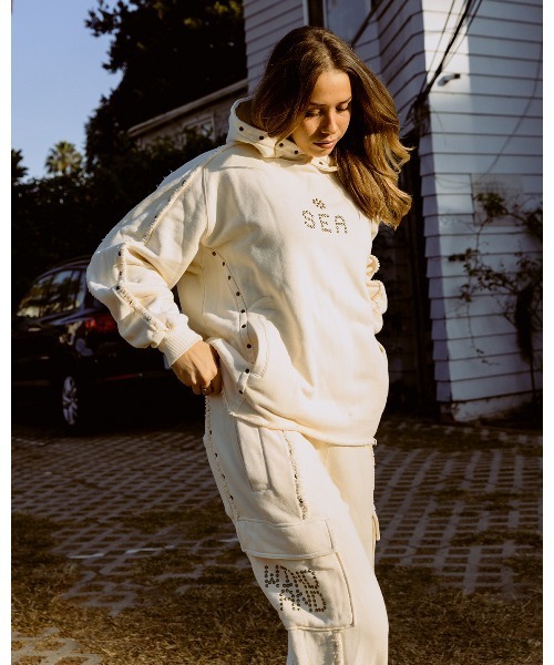 WIND AND SEA（ウィンダンシー）の「Sulfer Acid Baggy Cargo Pant（スウェットパンツ・メンズ・アイボリー/ブラック/チャコール・XL/S/M/L）」の20枚目の写真