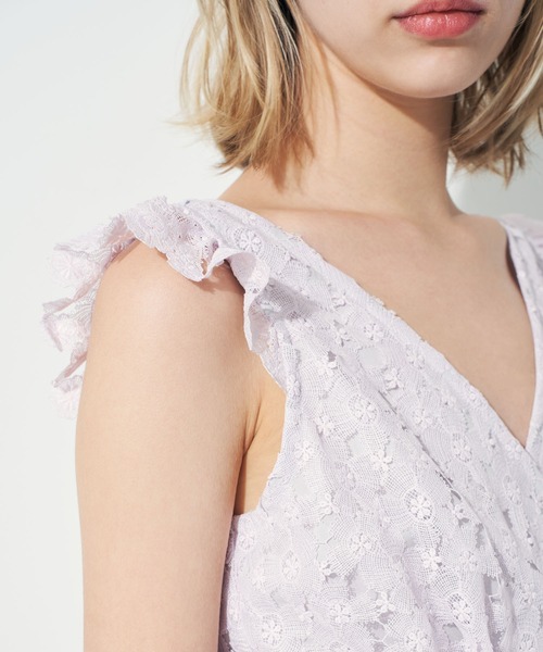 ME COUTURE（ミークチュール）の「ケミカルレースブラウス（シャツ/ブラウス・レディース・ラベンダー/オフホワイト・0/1）」の17枚目の写真