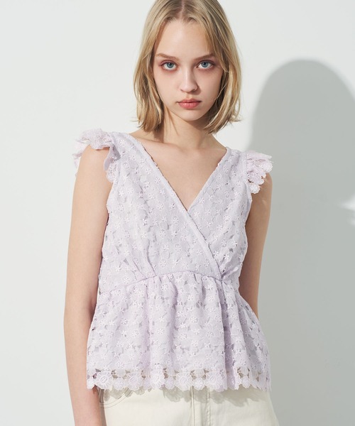 ミークチュール ME COUTURE ケミカルレースブラウス 170202-50134 アイボリー サイズ：0 楽天市場】【中古】ME COUTURE ケミカルレースブラウス 170202