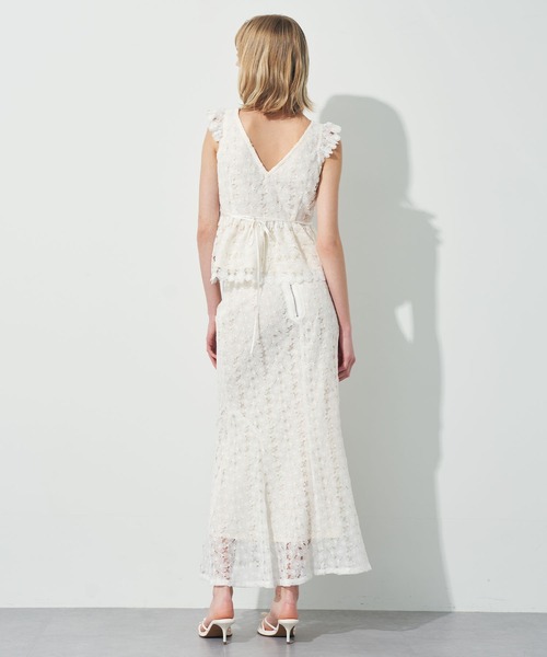 ME COUTURE（ミークチュール）の「ケミカルレースブラウス（シャツ/ブラウス・レディース・ラベンダー/オフホワイト・0/1）」の5枚目の写真