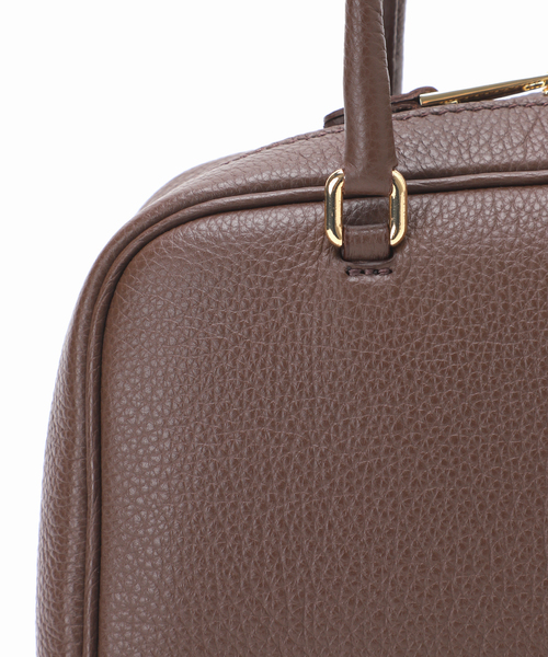 CHRISTIAN VILLA ブラウン ボストンバッグ クリスチャン ヴィラ CHRISTIAN VILLA レザーボストンバッグ