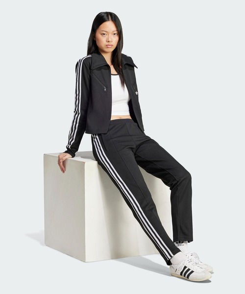 adidas(アディダス)の「adidas/アディダス 3S LS CROP スリーストライプス 長袖クロップTシャツ(Tシャツ/カットソー・レディース・ホワイト/ブラック・L/M/S/XS/XL)」の11枚目の写真