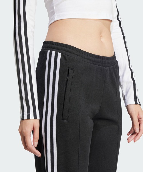 adidas(アディダス)の「adidas/アディダス 3S LS CROP スリーストライプス 長袖クロップTシャツ(Tシャツ/カットソー・レディース・ホワイト/ブラック・L/M/S/XS/XL)」の9枚目の写真