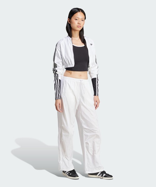 adidas(アディダス)の「adidas/アディダス 3S LS CROP スリーストライプス 長袖クロップTシャツ(Tシャツ/カットソー・レディース・ホワイト/ブラック・L/M/S/XS/XL)」の6枚目の写真
