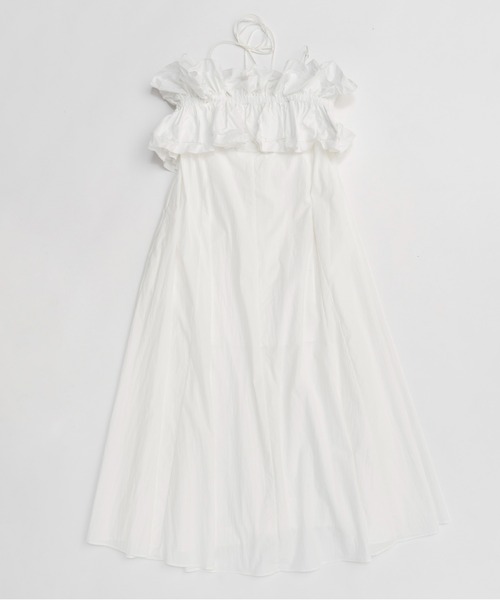 Ruffle Bear Maxi Dress/フリルベアマキシドレス【MAISON