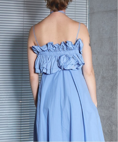 Ruffle Bear Maxi Dress/フリルベアマキシドレス【MAISON