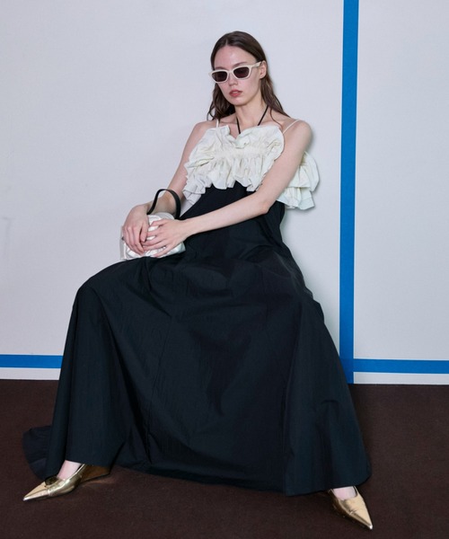 MAISON SPECIAL（メゾンスペシャル）の「Ruffle Bear Maxi Dress