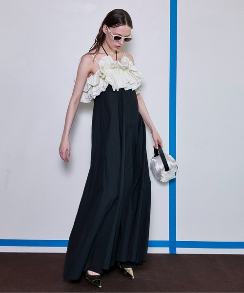 メゾンスペシャル MAISON SPECIAL ワンピース マキシドレス MAISON SPECIAL（メゾンスペシャル）の「Ruffle Bear Maxi Dress