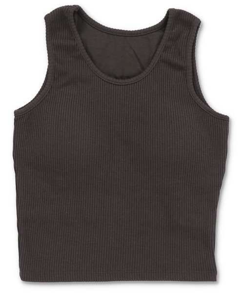 SPINNS（スピンズ）の「去年より柔らかくさらに着心地UP！/カップ付き アメスリタンクトップ/2サイズ・4色展開（タンクトップ・レディース・チャコール/カーキ/オフホワイト/ブラック・M/S）」の9枚目の写真