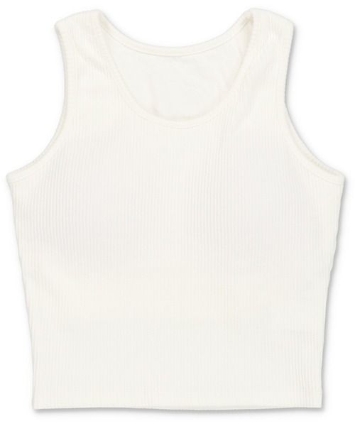 SPINNS（スピンズ）の「去年より柔らかくさらに着心地UP！/カップ付き アメスリタンクトップ/2サイズ・4色展開（タンクトップ・レディース・チャコール/カーキ/オフホワイト/ブラック・M/S）」の7枚目の写真