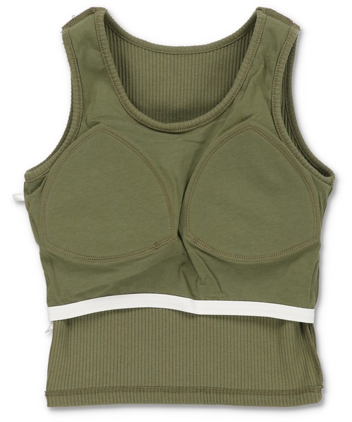 SPINNS（スピンズ）の「去年より柔らかくさらに着心地UP！/カップ付き アメスリタンクトップ/2サイズ・4色展開（タンクトップ・レディース・チャコール/カーキ/オフホワイト/ブラック・M/S）」の6枚目の写真