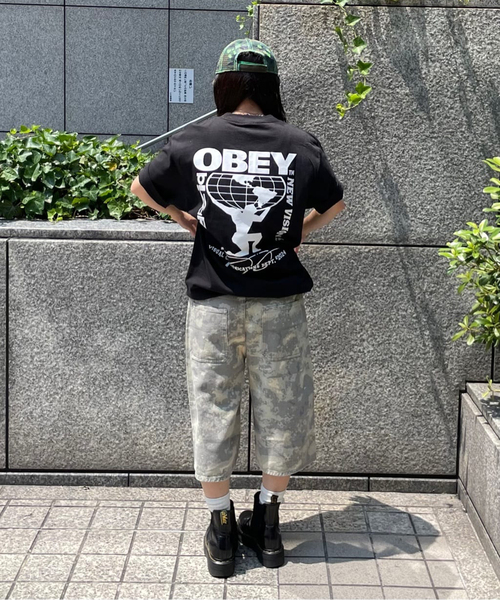 OBEY(オベイ)の「【OBEY / オベイ】 OBEY BIZZARE NEW 165264057-25P(Tシャツ/カットソー・レディース・ホワイト/ブラック・MEDIUM/SMALL)」の3枚目の写真