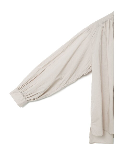 MidiUmi(ミディウミ)の「MidiUmi ギャザーワイドシャツ(シャツ/ブラウス・レディース・ブラック/ホワイト系その他/オフホワイト/サックスブルー/ブルー/ライトグレー・FREE)」の9枚目の写真