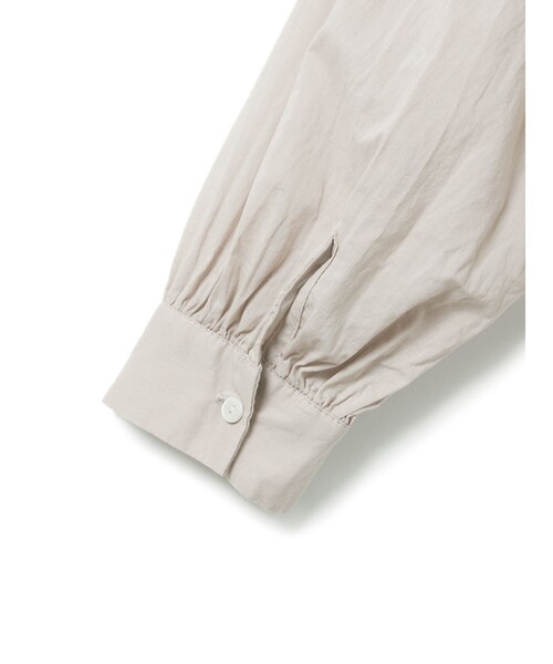 MidiUmi(ミディウミ)の「MidiUmi ギャザーワイドシャツ(シャツ/ブラウス・レディース・ブラック/ホワイト系その他/オフホワイト/サックスブルー/ブルー/ライトグレー・FREE)」の14枚目の写真