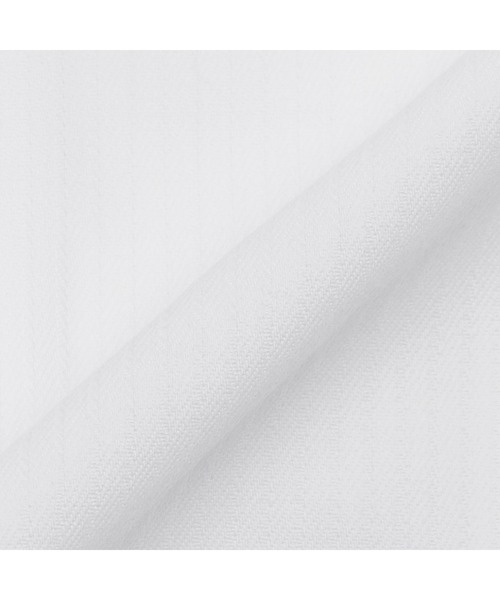 TOKYO SHIRTS（トウキョウシャツ）の「形態安定ノーアイロン ワイド 長袖ビジネスワイシャツ（ビジネスシャツ・メンズ・ホワイト・首回り39cm-裄丈88cm/首回り41cm-裄丈90cm/首回り42cm-裄丈90cm/首回り43cm-裄丈90cm/首回り45cm-裄丈82cm/首回り45cm-裄丈86cm/首回り45cm-裄丈90cm/首回り47cm-裄丈86cm/首回り47cm-裄丈90cm）」の2枚目の写真