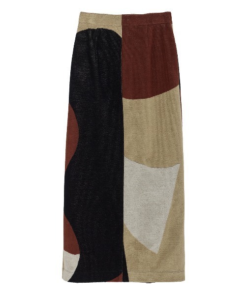 スカート Ameri vintage GEOMETRIC COMFY PILE SKIRT セール】GEOMETRIC COMFY PILE SKIRT（スカート）｜Ameri