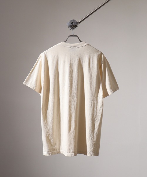 MODISH GAZE(モディシュガゼ)の「MODISH GAZE ピグメントアーチロゴTシャツ(BRAVERY)(Tシャツ/カットソー・メンズ・スミクロ/アイボリー/バーガンディー・M/L)」の8枚目の写真