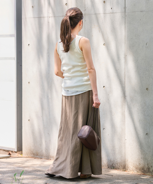 FRAMeWORK(フレームワーク)の「リヨセルラミーフレアスカート(スカート・レディース・ブラック/ホワイト/モカ/ブルー系その他・36/38/40)」の5枚目の写真