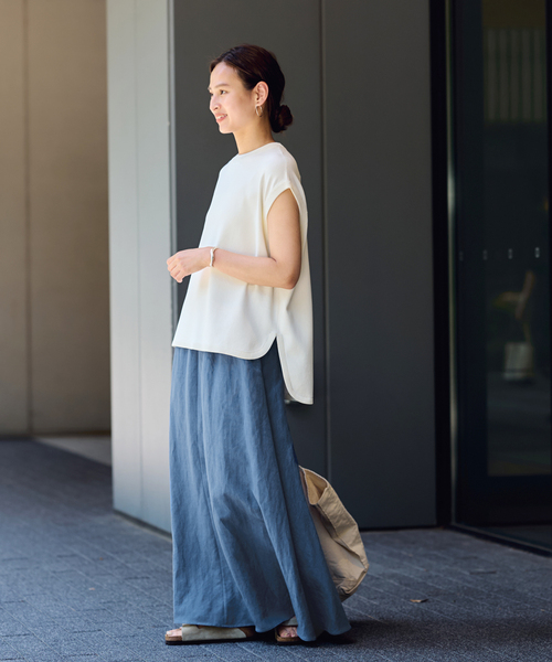 FRAMeWORK(フレームワーク)の「リヨセルラミーフレアスカート(スカート・レディース・ブラック/ホワイト/モカ/ブルー系その他・36/38/40)」の10枚目の写真