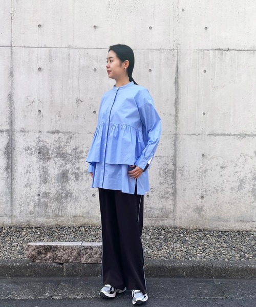 Brown&Street(ブラウンアンドストリート)の「配色ベルトスラックス(その他パンツ・レディース・ブラウン/オフホワイト・FREE/L~LL)」の14枚目の写真