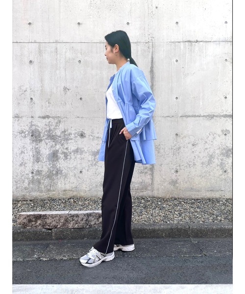 Brown&Street(ブラウンアンドストリート)の「配色ベルトスラックス(その他パンツ・レディース・ブラウン/オフホワイト・FREE/L~LL)」の15枚目の写真
