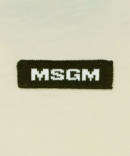 MSGM(エムエスジーエム)の「ドレープディテール コットンジャージーTシャツ(Tシャツ/カットソー・レディース・ブラック/クリーム/レッド・S)」の6枚目の写真