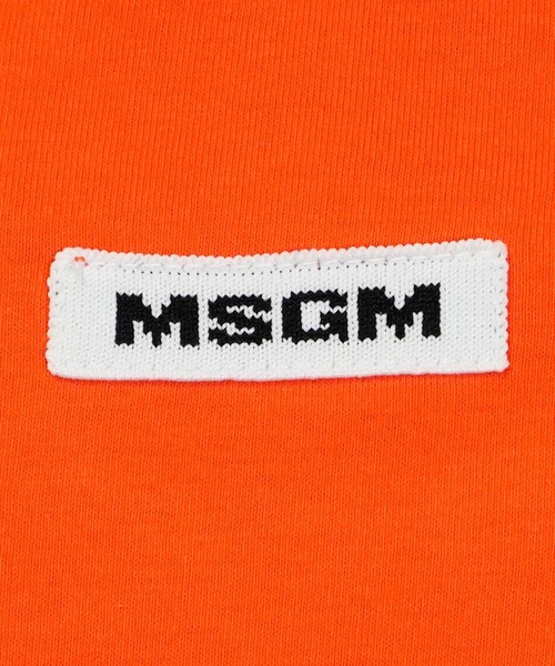MSGM(エムエスジーエム)の「ドレープディテール コットンジャージーTシャツ(Tシャツ/カットソー・レディース・ブラック/クリーム/レッド・S)」の9枚目の写真
