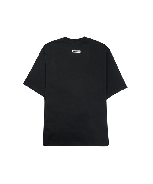 MSGM(エムエスジーエム)の「ドレープディテール コットンジャージーTシャツ(Tシャツ/カットソー・レディース・ブラック/クリーム/レッド・S)」の10枚目の写真