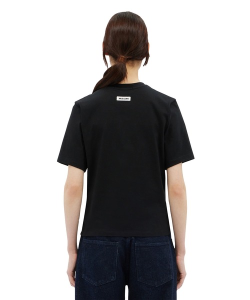 tシャツ ドレープディテール コットンジャージーTシャツ レディース セール】ドレープディテール コットンジャージーTシャツ（T