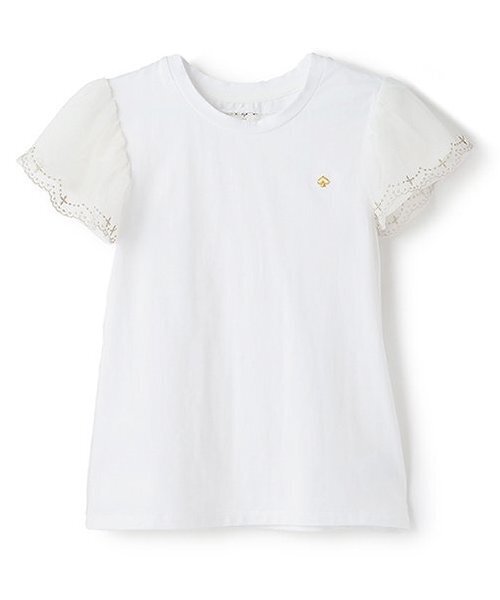 ガールズ チュールスリーブTシャツ