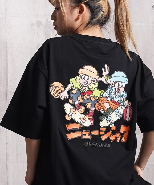 セール】NEW JACK クレヨンタッチ イラストTシャツ / NEW JACK