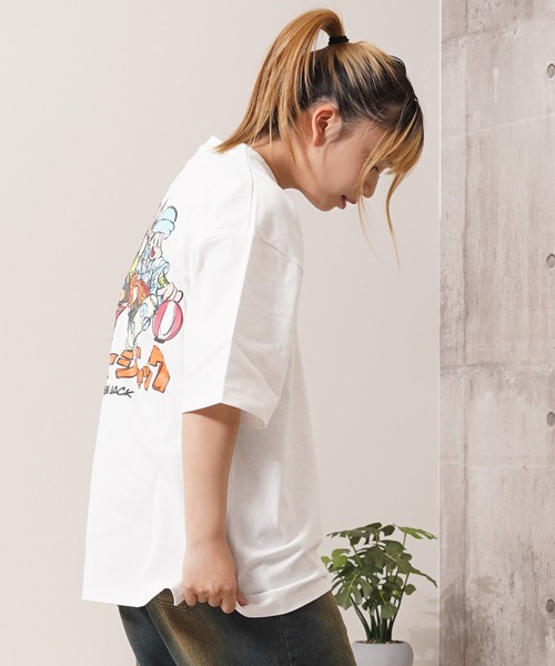 1111clothing(ワンフォークロージング)の「NEW JACK クレヨンタッチ イラストTシャツ / NEW JACK Crayon Touch Illustration T-shirt(Tシャツ/カットソー・メンズ・ブラック/ホワイト・M/L)」の11枚目の写真