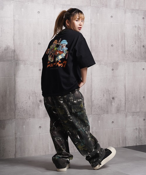 1111clothing(ワンフォークロージング)の「NEW JACK クレヨンタッチ イラストTシャツ / NEW JACK Crayon Touch Illustration T-shirt(Tシャツ/カットソー・メンズ・ブラック/ホワイト・M/L)」の18枚目の写真