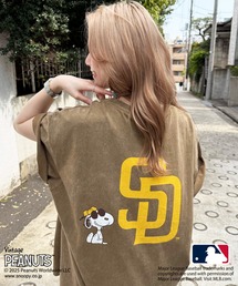 DOUBLE NAME | MLB×PEANUTSコラボ STADIUM BIG TEE(Tシャツ/カットソー)