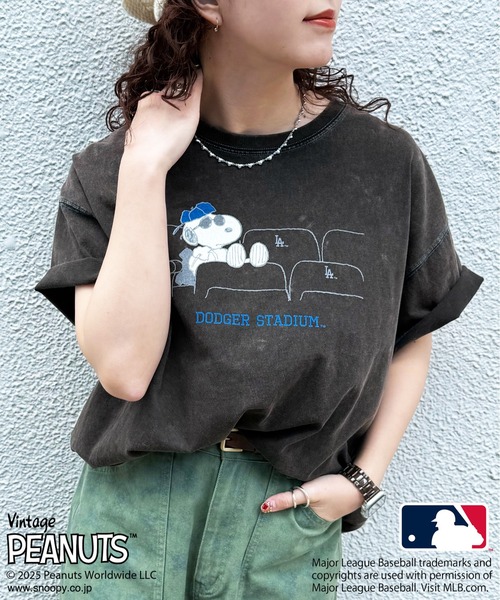 MLB×PEANUTSコラボ STADIUM BIG TEE（Tシャツ/カットソー