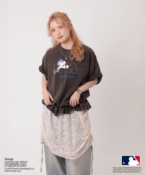 MLB×PEANUTSコラボ STADIUM BIG TEE（Tシャツ/カットソー