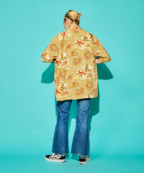 SAWINTO(ソイント)の「TWO PALMS【ツーパームス】 RAYON HAWAIIAN SHIRT/レーヨン ハワイアン シャツ(シャツ/ブラウス・メンズ・ネイビー/カーキブラウン/ブラック・LARGE/MEDIUM)」の10枚目の写真